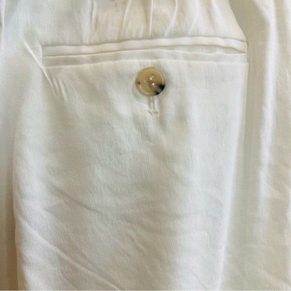 THEORY Sz 6 Emery 100% Linen Pockets Unlined Straight Leg Flowy Trousers NEW - Picture 7 of 13